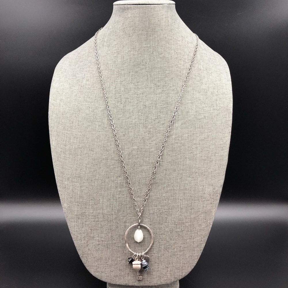 2/$10 Long Cottagey Charm Necklace